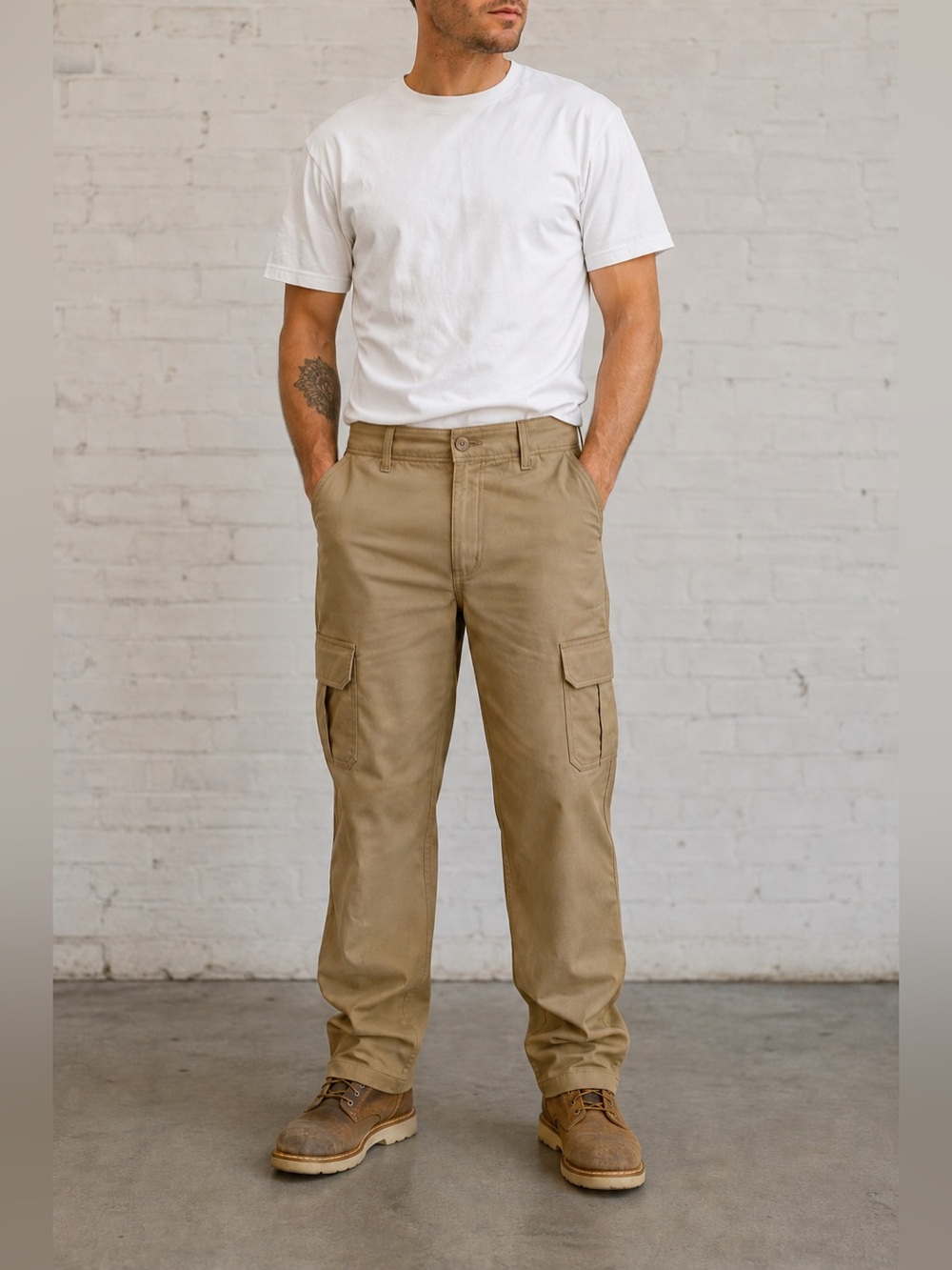 Dickies Flex Cargo Work Pants 30x32 Khaki Tan New